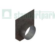 Заглушка торцевая стальная с водоотводом для лотка водоотводного бетонного 6121-509Б-D