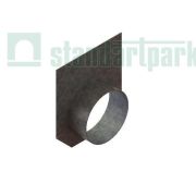 Заглушка торцевая стальная с водоотводом для лотка водоотводного бетонного 6121-09Б-D