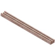 Лоток CompoMax Open Slot «Гребенка» из полимербетона красный шириной 80 мм