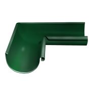 Угол желоба внутренний Grand Line 90 гр 125 мм RAL 6005 зеленый мох