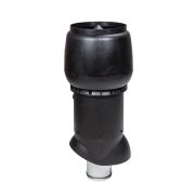 Выход вытяжки XL 160х300х700 ИЗ черный с колпаком