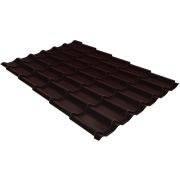 Металлочерепица классик 0,5 Satin RAL 8017 шоколад