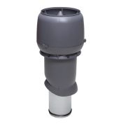Выход вытяжки 160х225х500 ИЗ серый с колпаком