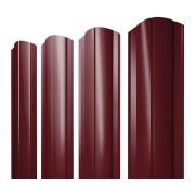 Штакетник Круглый фигурный 0,45 PE-Double RAL 3005 красное вино