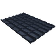 Металлочерепица классик 0,5 Satin RAL 7024 мокрый асфальт
