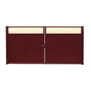 Ворота Estet Plus 2,0х3,6 RAL 3005/1014