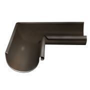 Угол желоба внутренний Grand Line 90 гр 150 мм RR 32 темно-коричневый