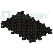 Газонная решетка пластиковая черная «волна» для гравийной засыпки