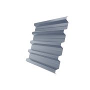Профнастил H60R 0,5 Satin RAL 9006 бело-алюминиевый