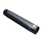 Труба круглая соединительная Grand Line 90мм 1м RAL 7024 мокрый асфальт