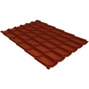 Металлочерепица классик 0,45 Drap RAL 8004 терракота