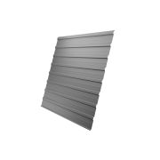 Профнастил С10A 0,45 PE RAL 9006 бело-алюминиевый