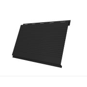 Вертикаль 0,2 Grand Line gofr 0,5 Quarzit lite с пленкой RAL 9005 черный