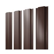 Штакетник Прямоугольный 0,5 Velur RAL 8017 шоколад