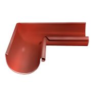 Угол желоба внутренний Grand Line 90 гр 125 мм RAL 8004 терракота