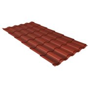 Металлочерепица кредо 0,45 PE RAL 8004 терракота