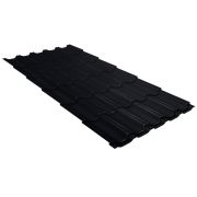 Металлочерепица квинта плюс 0,45 Drap RAL 9005 черный