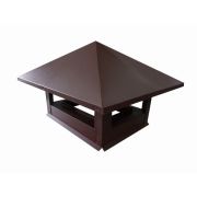 Дымник на трубу 520х390мм 0,45 РЕ с пленкой RAL 8017 шоколад