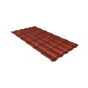 Металлочерепица кредо 0,45 Drap RAL 8004 терракота