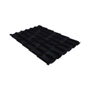 Металлочерепица классик 0,45 Drap RAL 9005 черный