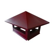 Дымник на трубу 520х390мм 0,5 Satin с пленкой RAL 3005