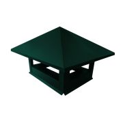 Дымник на трубу 520х390мм 0,5 Satin с пленкой RAL 6005 зеленый мох