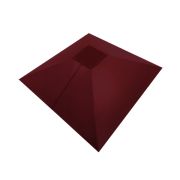 Колпак на столб под фонарь 390х390мм 0,45 PE с пленкой RAL 3005