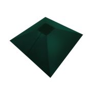 Колпак на столб под фонарь 390х390мм 0,45 PE с пленкой RAL 6005 зеленый мох