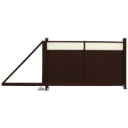 Ворота откатные Estet Plus 2,4х4,5 RAL 8017/1014
