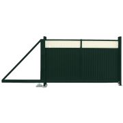 Ворота откатные Estet Plus 2,0х4,5 RAL 6005/1014