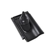 Проходная черепица с антеннной насадкой Braas 9V глубокий черный