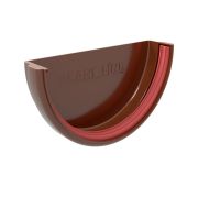 Заглушка желоба Классика 120 ПВХ Grand Line шоколадная (RAL 8017)