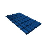 Металлочерепица квинта плюс 0,45 PE RAL 5005 сигнальный синий