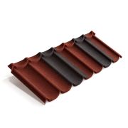 Лист Metrotile Mistral красно-черный