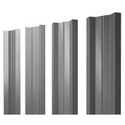 Штакетник М-образный А 0,45 PE RAL 7005 мышино-серый