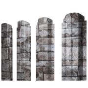 Штакетник П-образный А фигурный 0,45 Print Elite Fine Stone TwinColor