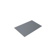 Плоский лист 0,5 Satin с пленкой RAL 9006 бело-алюминиевый