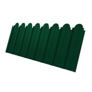 Профнастил С10A фигурный 0,45 Drap с пленкой RAL 6005 зеленый мох