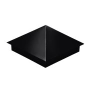 Колпак на столб 390х390мм 0,45 Drap с пленкой RAL 9005 черный