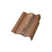 Боковая цементно-песчаная черепица Braas Адриа правая, коричневый