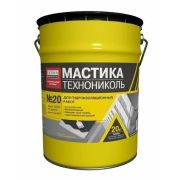 Мастика битумно-резиновая ТЕХНОНИКОЛЬ №20 ведро 20кг