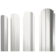 Штакетник П-образный А фигурный 0,4 PE RAL 9003 сигнальный белый