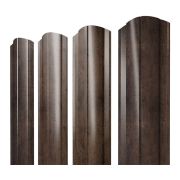 Штакетник Круглый фигурный 0,45 Print Elite Antique Wood TwinColor