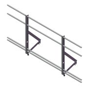 Ограждение кровельное со снегозадерж. Optima 0,9х2м RAL8017