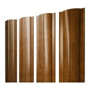 Штакетник Круглый 0,45 Print Elite Golden Wood TwinColor