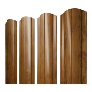 Штакетник Круглый фигурный 0,45 Print Premium Golden Wood
