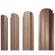 Штакетник П-образный А фигурный 0,45 Print Elite Honey Wood TwinColor