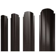 Штакетник П-образный А фигурный 0,45 Print Elite Coffee Wood TwinColor