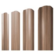 Штакетник М-образный B фигурный 0,45 Print Elite Honey Wood TwinColor