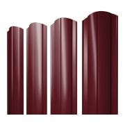 Штакетник Круглый фигурный 0,45 Drap RAL RAL 3005 красное вино